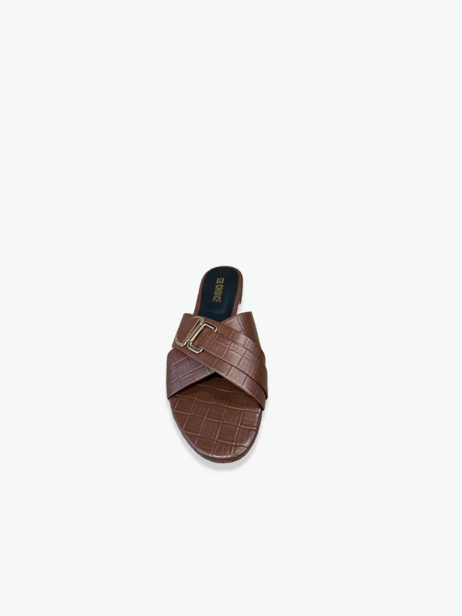 Flat Slipper – Brown | 12800
