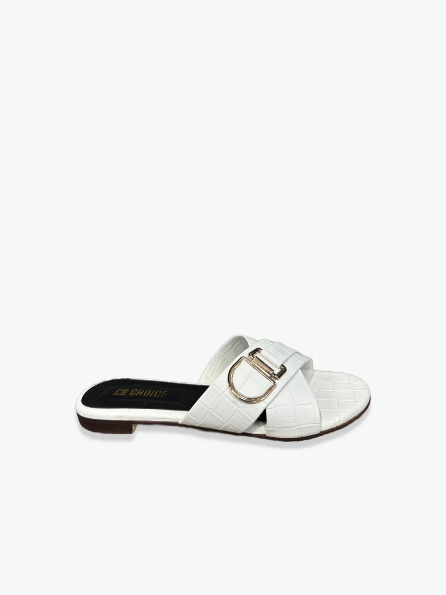 Flat Slipper – White | 12800