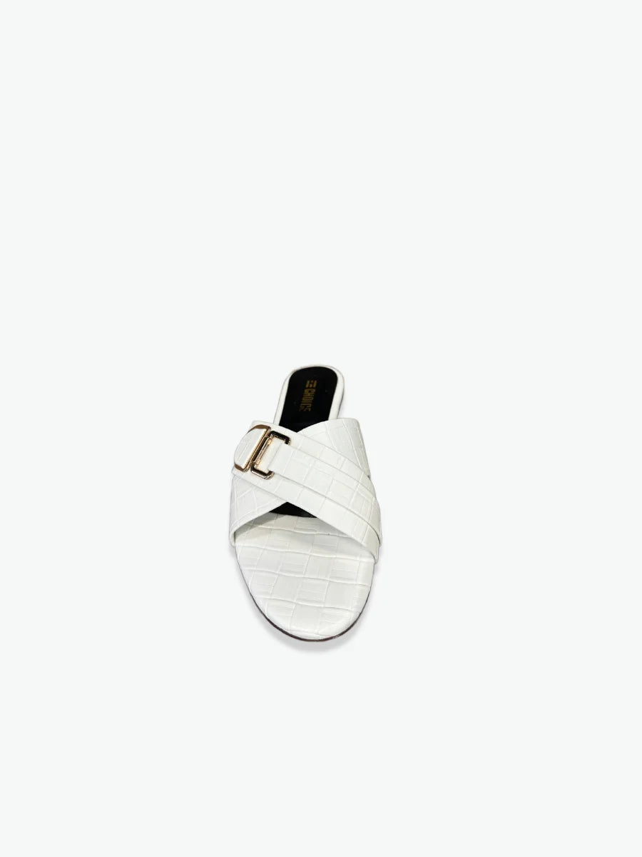 Flat Slipper – White | 12800