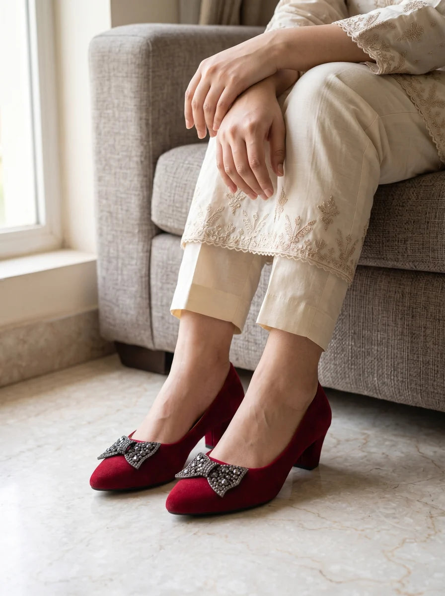 Court Shoes & Pumps - Red | 18524