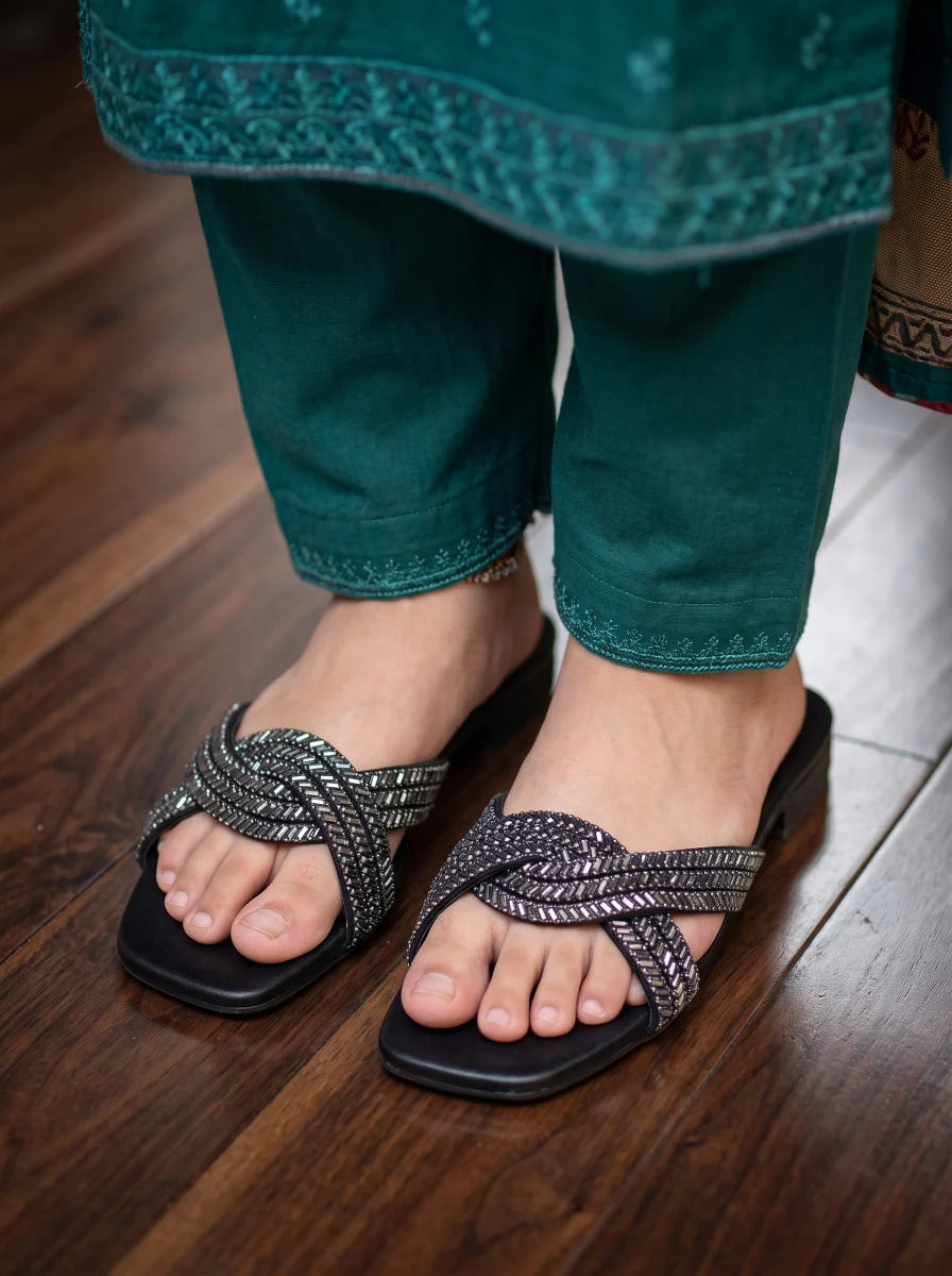 Flat Slipper - Black | 12867