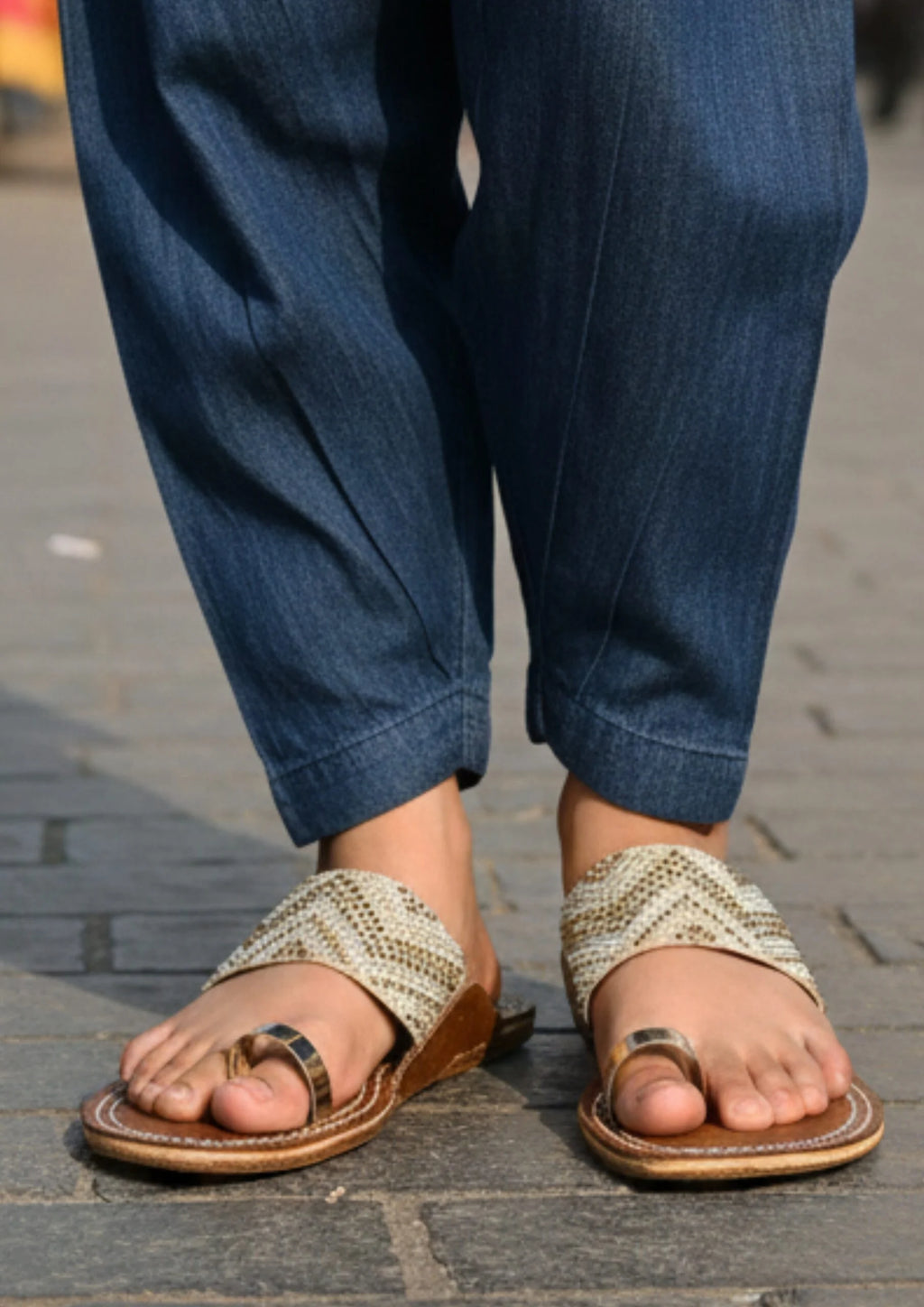 Ladies Fancy kolar Puri Chappal-10137