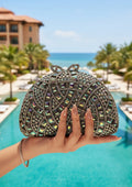 Ladies Fancy Metal Clutch (Bridal)-58133