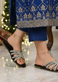 Ladies Fancy Flat Slipper-12789