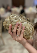 Ladies Fancy Metal Clutch (Bridal)-58050