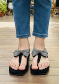 Ladies Toe Style Bow Sandal-19955