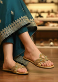 Ladies Fancy Flat Slipper-12812